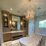 Люстра белая с несколькими ярусами деревянных палочек Bright Wooden Chandelier варинант исполнения - 8 | Loft Concept в Воронеже