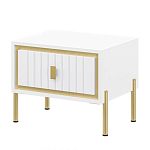 Тумба прикроватная белая с ящиком Antique Order варинант исполнения - 1 | Loft Concept в Воронеже