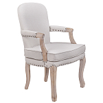 Кресло Aubrey Classical Armchair beige flax варинант исполнения - 1 | Loft Concept в Воронеже