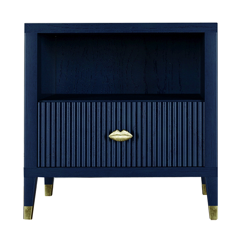 Прикроватная тумбочка с полкой Elsa Dreams Blue Синий в Воронеже | Loft Concept 