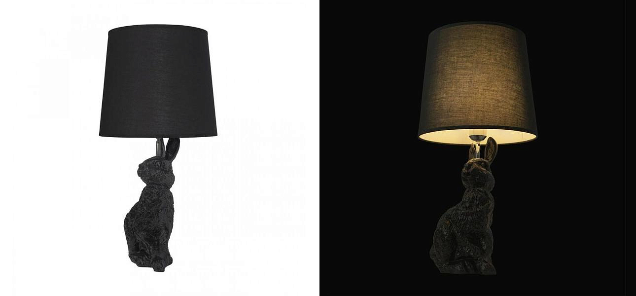 Настольная лампа Черный заяц Moooi Black Rabbit Настольная лампа Черный заяц Moooi Black Rabbit - Loft-Concept в Воронеже