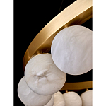 Люстра круглая с сферическими плафонами из натурального камня Phased Spheres варинант исполнения - 3 | Loft Concept в Воронеже