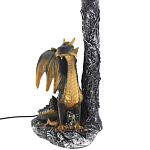 Настольная лампа Дракон Dragon Black Gold Table Lamp Синий Абажур варинант исполнения - 3 | Loft Concept в Воронеже