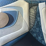 Арт-объект ручной работы Blue Abstraction из 4-х панелей варинант исполнения - 2 | Loft Concept в Воронеже