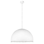 Подвесной светильник в форме купола белого цвета с ажурной бахромой Tactile Line варинант исполнения - 7 | Loft Concept в Воронеже