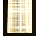 Светодиодное прямоугольное бра из металла черного цвета Lattice Lux варинант исполнения - 4 | Loft Concept в Воронеже