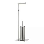 Держатель для туалетной бумаги с ершиком Chrome Bathroom Accessory варинант исполнения - 2 | Loft Concept в Воронеже