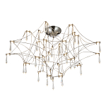 Потолочный светильник с тонким металлическим каркасом цвета хром Quasar варинант исполнения - 1 | Loft Concept в Воронеже