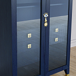 Дизайнерский шкаф витрина Elsa Dreams Blue с 4-мя ящиками варинант исполнения - 3 | Loft Concept в Воронеже