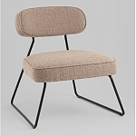 Кресло лаунж Kate букле капучино варинант исполнения - 1 | Loft Concept в Воронеже