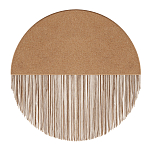 Бра круглое натуральная пробка с бахромой Natural Cork варинант исполнения - 1 | Loft Concept в Воронеже