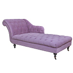 Кушетка фиолетовая с мягкой обивкой из велюра Michael Couch варинант исполнения - 1 | Loft Concept в Воронеже
