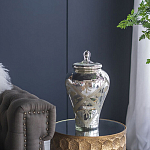 Ваза из стекла с крышкой и декоративными узорами Chinoiserie Ceramics варинант исполнения - 7 | Loft Concept в Воронеже