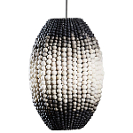 Подвесной светильник вертикальной овальной формы украшенный круглыми бусинами Gradient Oval Pendant Lamp  варинант исполнения - 1 | Loft Concept в Воронеже