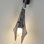 Бра черного цвета с плафоном из рельефного стекла Glass Pod варинант исполнения - 9 | Loft Concept в Воронеже