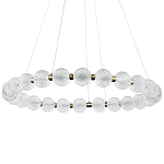 Светодиодная кольцевая люстра с круглыми плафонами Crystal Globule Chandelier варинант исполнения - 3 | Loft Concept в Воронеже