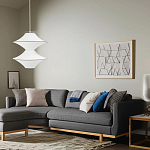 Подвесной вязаный белый светильник «Звезда Востока 02» варинант исполнения - 1 | Loft Concept в Воронеже