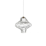 Подвесной светильник с плафоном из фактурного прозрачного стекла Light Ensemble варинант исполнения - 7 | Loft Concept в Воронеже