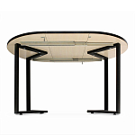 Стол обеденный раздвижной со столешницей белый мрамор Magali варинант исполнения - 5 | Loft Concept в Воронеже