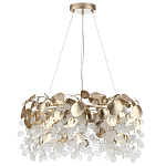 Люстра с декоративными подвесками из прозрачного стекла в форме монеток FAIRYTREE Light варинант исполнения - 6 | Loft Concept в Воронеже