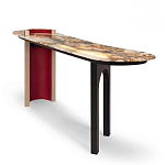 Консоль с овальной столешницей со светодиодной подсветкой Ruby варинант исполнения - 1 | Loft Concept в Воронеже