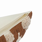 Чехол на подушку с вышивкой в виде геометрических узоров Beige Calista Square варинант исполнения - 3 | Loft Concept в Воронеже