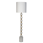 Торшер мраморный с белым абажуром Floor lamp Jewelry варинант исполнения - 1 | Loft Concept в Воронеже