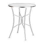 Столик приставной с круглой столешницей на серебристом основании Scenical Table варинант исполнения - 1 | Loft Concept в Воронеже