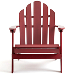 Уличное кресло из массива акации Adirondack Wooden Chair Red варинант исполнения - 2 | Loft Concept в Воронеже