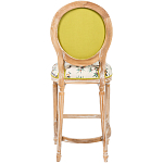 Барный стул из массива бука с изображением птиц и цветов  Beige Green Chinoiserie Garden Chair варинант исполнения - 2 | Loft Concept в Воронеже