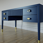 Письменный стол с 4-мя ящиками Elsa Dreams Blue варинант исполнения - 2 | Loft Concept в Воронеже