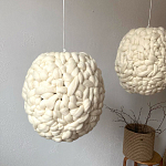 Светильник вязаный из шерсти Wool Oval варинант исполнения - 1 | Loft Concept в Воронеже