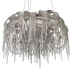 Люстра подвесная круглая с изогнутыми металлическими дугами и ниспадающими цепочками 65 см Atlantis Chain варинант исполнения - 16 | Loft Concept в Воронеже