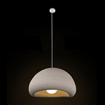 Подвесной светильник с куполообразным белым фактурным абажуром Sergey Makhno варинант исполнения - 3 | Loft Concept в Воронеже