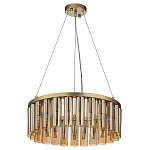 Люстра со стеклянными цилиндрическими плафонами Luminous Cylinders Amber Round варинант исполнения - 2 | Loft Concept в Воронеже