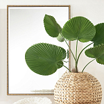 Зеркало прямоугольное в фактурной золотой раме Reflective Fabric варинант исполнения - 5 | Loft Concept в Воронеже