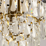 Люстра многоярусная с овальными прозрачными подвесками 36 см Harmonica варинант исполнения - 9 | Loft Concept в Воронеже