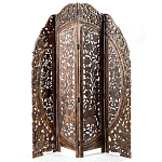 Ширма с  орнаментом ручная резьба Indian Antique Furniture варинант исполнения - 1 | Loft Concept в Воронеже