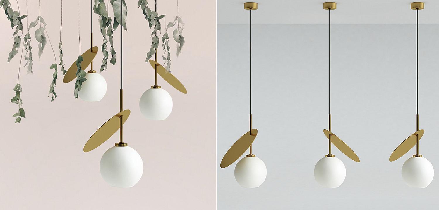 Подвесной светильник Cherry Pendant One Gold Подвесной светильник Cherry Pendant One Gold - Loft-Concept в Воронеже