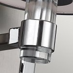 Бра цвета хром с белым цилиндрическим стеклянным плафоном Feiss варинант исполнения - 4 | Loft Concept в Воронеже