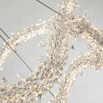 Двухъярусная кольцевая люстра с хрустальным декором Gilbertine Crystal Wavy Ring Chandelier варинант исполнения - 4 | Loft Concept в Воронеже