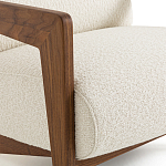 Кресло Avalon White Boucle из массива ореха варинант исполнения - 5 | Loft Concept в Воронеже