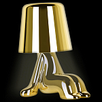 Настольная лампа фигурная цвета золото с гладким абажуром Высота 16 см Sophia варинант исполнения - 3 | Loft Concept в Воронеже