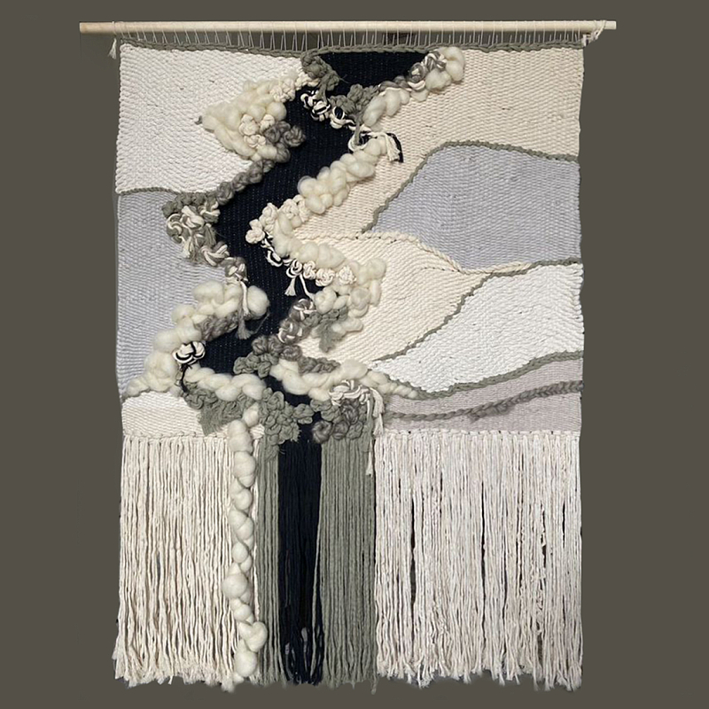 Панно ручная работа Черно-Белый Природный Орнамент  Белый Черный в Воронеже | Loft Concept 