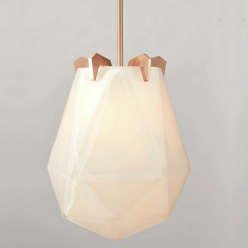 Подвесной светильник Briolette Pendants Gabriel Scott Золотой Белый Подвесной светильник Briolette Pendants Gabriel Scott Золотой Белый в Воронеже | Loft Concept