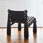 Кресло черно-белое со съемными подушками Celebrity варинант исполнения - 3 | Loft Concept в Воронеже