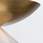 Подвесной светильник латунного цвета с конусовидным белым плафоном Quintiesse варинант исполнения - 12 | Loft Concept в Воронеже