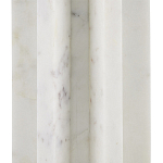 Настольная лампа мраморная с тканевым цилиндрическим абажуром Sharpened варинант исполнения - 1 | Loft Concept в Воронеже