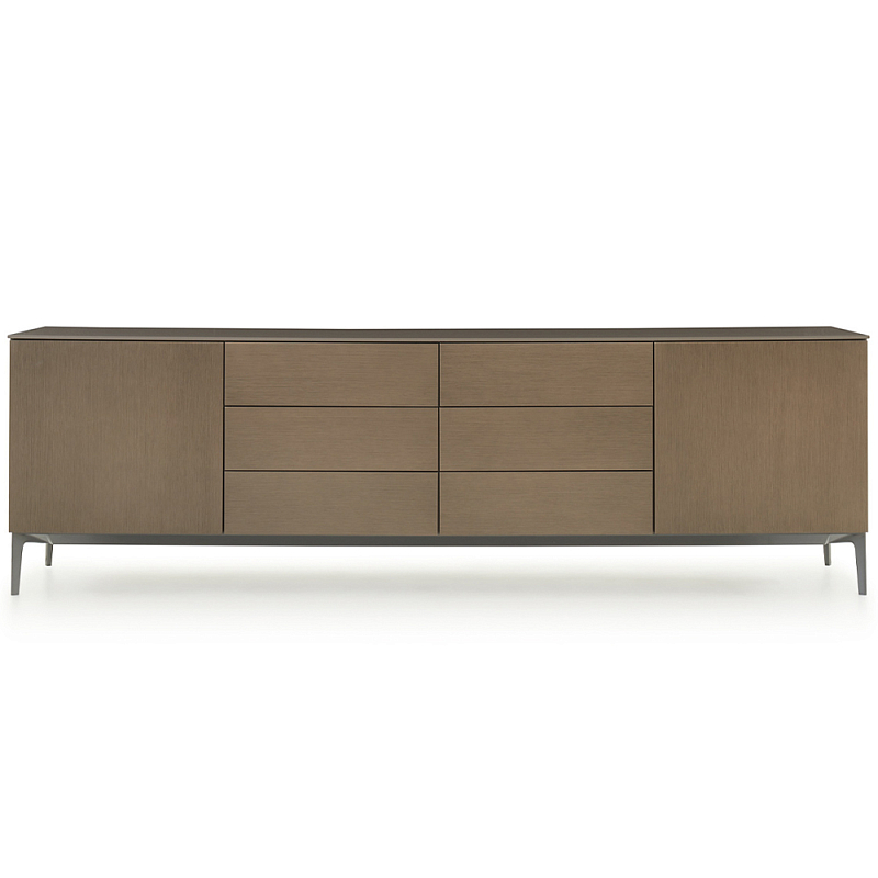 Дизайнерский длинный буфет 505 UP SIDEBOARD Серый Коричневый Дизайнерский длинный буфет 505 UP SIDEBOARD Серый Коричневый в Воронеже | Loft Concept