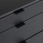 Комод из металла и кожи Guarin Chest of Drawers варинант исполнения - 5 | Loft Concept в Воронеже